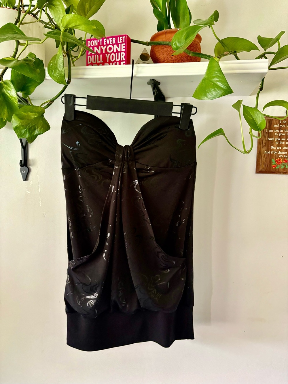 Black Strapless Camisole